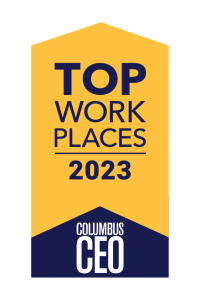 badge for Top Work Places 2023 by Columbus CEO